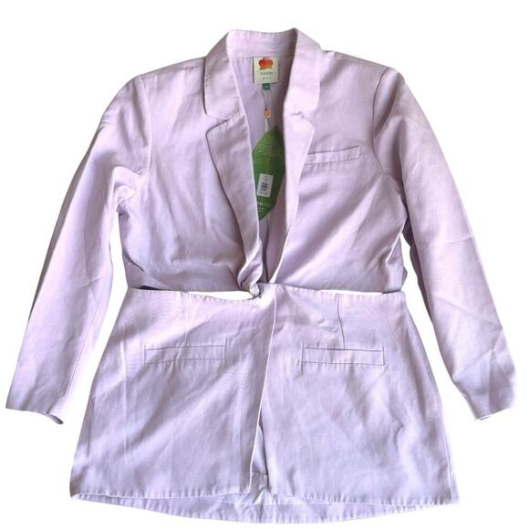NWT FARM RIO Lilac Lavendar Cut Out Blazer Womens Size XL - Picture 7 of 16